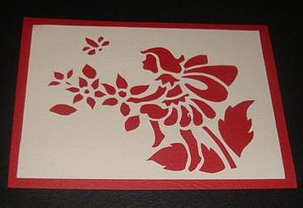 eCONNECT USA: Hand-made cut greeting card with an angel